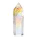 Xiannvxi 2 "White crystals healing crystal wall gemstones stones tower natural hexagonal point rods meditation energy therapy stones white crystals 2 inches