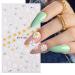 Daisy Nail Art Sticker 5D - Exquisite Floral Nail Decal, Self-Adhesive Design for Women & Girls - 4 Sheet Pack - Buy Online on GoSupps.com