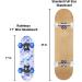 Rude Boyz Kids Beginner Mini Skateboard - Mini Wooden Cruiser Board for Boys & Girls 3-5 Years - Mermaid Scales Design - Lightweight and Durable - Buy Online on GoSupps.com