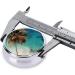 Caribbean Islands Round Pill Box - 3 Compartment Portable Travel Organizer - Buy Online on GoSupps.com