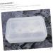 GLEAVI Box Pressure-proof Egg Carton Refrigerator Fridge Plastic Serving Tray Transparent Egg Tray Egg Rack White 24X14CM - Buy Online on GoSupps.com
