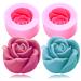 3D Rose Silicone Molds  2PCS Big Rose Resin Candle Mold  Bloom Flower Silicone Fondant Mold for Handmade Chocolate Candy Cake Dessert Soap Wax Candle Polymer Clay Art Craft 2 Rose