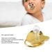 Heart Shape Baby Pacifier with Shiny Rhinestones | Soft & Light for Newborn Girls (Gold) - International Shipping Available - Buy Online on GoSupps.com