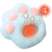Aznever Rechargeable Foot Warmer - Heated Sweet Heating Pillows & Warm Shoes | Katzfoten Winter Foot Warmers for Office Bedroom & Travel - USB Blue Cat-Clawed Model - Buy Online on GoSupps.com