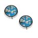 Japanese Cherry Flowers Printed Mini Round Pill Box Pill Box 3 Compartment Medicine Pill Case Pill Organizer Travel Pillbox Portable Pill Box for Pocket Home Office Use