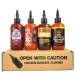 XXX Hot Sauce Box Maritime Madness 4 x 275ml Squeeze Bottles Grilling Sauce Vegan Dairy Free Gluten Free Soy Free Made in Canada
