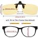 Clip-On Blue Light Blocking Lenses | Anti-Glare Computer & Gaming Glasses for Eye Protection (Unisex - Buy Online on GoSupps.com