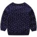 Little Hand Baby Girls Christmas Sweatshirt, Cute Xmas Jumper | Age 1-8 Years | Reindeer/Navy Blue - Buy Online on GoSupps.com