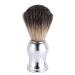 Men's Fashionable Shaving Brush Face Cleaning Tool Faux Badger Hair 0026 Silver Plastic Handle