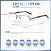 Durable Multifocus Reading Glasses for Men - Blue Light Blocking - Anti Eyestrain - Metal Frame - 1.5 Gunmetal - Perfect for Computer Use - International Shipping Available - Buy Online on GoSupps.com