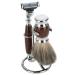2 in 1 Portable Shaving Stand & Brush Kit - Men's Shaving Tool for Clutter-Free Grooming | International Shipping Available - Buy Online on GoSupps.com