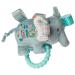 Taggies Soft Baby Rattle with Teether Ring and Sensory Tags  6-Inches  Dream Big Elephant