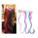 6-Piece Unicorn Hair Clips with Colored Wigs & Curly Ponytails - Princess Dress Up Headdress for Christmas - Multicolor - Buy Online on GoSupps.com