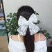 Large Tulle Bow Hair Clips for Baby Girls Lace Hair Bow Teen Girls Women Lightweight Gauze Bow Hair Barrettes Accessories (Black and White Gold Foil) - Buy Online on GoSupps.com