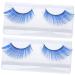 ABOOFAN 4 Pairs Blue Long Eyelashes Girls Clothing Girl Clothes Adult Costumes Nature Fluffy Long Lashes Cosmetic Eyelashes Halloween False Eyelashes Blue Eyelashes Makeup Christmas 3d - Buy Online on GoSupps.com