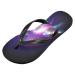 Mnsruu Unicorn Fire Starry Flip Flop Sandals - XXL Multicolored Slippers for Men & Women | Perfect for Hotel Spa Bedroom & Travel - Buy Online on GoSupps.com