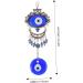 Alipis Blue Pendant Ornament Keychain Blue Home Decor Hamsa Wall Hanging Adornment Devil Eye Blue Eyes Car Blue 20X9CM - Buy Online on GoSupps.com