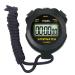 Fcxjtu simple digital sports-stopper timer no bells no clock no alarm simple basic operation silent on/off pure stopwatch for swimming training running training children coach 1lap not waterproof black