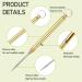 6 Pack Portable Titanium Toothpicks - Reusable Metal Toothpick with Stainless Steel Holder & Keychain - Travel-Friendly Telescopic Design in Black Silver Gold - Buy Online on GoSupps.com