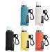 Lip Balm Holder Keychain Single 5pcs Clip on Chapstick Sleeves Holder Pouch Tight-Knit Elastic Lipstick Sleeve (Black/Orange/Jade/Yellow/Beige)