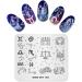 KADS Night Sky Nail Art Stamp Plate - DIY Nail Stamping Template - Buy Online on GoSupps.com