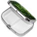 Green Plant Printed Square Pill Box | Portable Travel Medicine Organizer | International Shipping Available - Buy Online on GoSupps.com