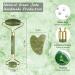 Natural Jade Roller & Gua Sha Set | Premium Facial Massage Tools for Skin Care - Buy Online on GoSupps.com