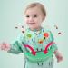 DiscoBall Long Sleeve Baby Bibs | Waterproof Feeding Apron with Silicone Pocket | Unisex Dribble Bib for Infant/Toddler 6M-3Yrs - Green - Buy Online on GoSupps.com