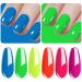 Vishine Gel Nail Polish Starter Kit - 6PCS Neon Yellow Green Orange Red Gel Nail Varnish Soak Off Bright Color UV LED Manicure Gift Set 8ML C010