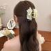 Yneyi Flower Hair Claw Clip Flower Hair Clip Flower Claw Clip Hair Accessories For Women (White Big) - Buy Online on GoSupps.com