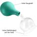 Pulox Cupping Glass Set of 5 - Real Glass Suction Cups (25mm 32mm 40mm 52mm 62mm) - Green | International Shipping Available - Buy Online on GoSupps.com