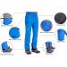 Men's Insulated Ski Pant X-Large Black - Waterproof Snow Pants with Fleece Lining - Buy Online on GoSupps.com