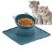 Elevated Cat Bowls - Elevated Cat Feeding Bowl Anti Vomiting - Cat Feeding Bowl Bunny Small Dog Pet Indoor Cats Food Feeding Dish Pochy Blue
