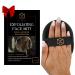MS Premium Exfoliating Facial Mitt - Dry Skin Remover for Face Deep Exfoliating Scrubber Instantly Removes Dry Skin Gently Improves Complexion Shower Mitt for Gentle Face Exfoliation 1pc - Black