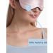 100% Natural Pure Silk Eye Mask - Adjustable Skin-Friendly Sleep Mask for Women & Men - Perfect for Travel & Napping - Gray & Pink - Buy Online on GoSupps.com