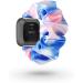 UooMoo Tie Dye Scrunchie Elastic Band for Fitbit Versa - Blue & Pink | Replacement Wristband for Versa Series 6, Versa 2, Versa Lite - Elastic Hair Wristband - Buy Online on GoSupps.com