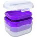 Argomax Denture Box - Dark Purple Prosthesis Storage Cleaning & Soaking Solution with Sieve | Durable & Stylish Dentistry Box - Buy Online on GoSupps.com