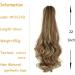 Ponytail Extension Claw Clip In Wavy Ponytail Extensions Synthetic Fiber Ponytail Hair Piece 22 Inch Long Wavy Curly Claw Clip Ponytail Extensions for Women Girls Ponytail Hairpiece for Women (Color 22inches SH88-8 - Buy Online on GoSupps.com