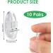 10 Pairs Silicone Nose Pads - Non-Slip Glasses & Sunglasses Accessories - Comfortable Pressure-Reducing Clear Pads - Buy Online on GoSupps.com