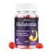 Ahete Melatonin 5mg Gummies for Adults Raspberry Flavor Sleep Aid Sugar-Free 60 Gummies 60 Days Supply