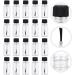 Lurrose 20Pcs Empty Nail Polish Bottles - 20ml Clear Travel Makeup Containers with Caps & Brushes for International Shipping - Buy Online on GoSupps.com