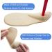 Dr. Foot Arch Support Shoe Inserts for Flat Feet & Plantar Fasciitis - Small Beige | Heel Cushion for Pain Relief - Women & Men - Buy Online on GoSupps.com