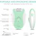 VOGOE 4-in-1 Rechargeable Epilator for Women - Cordless Hair Removal with 2 Speeds and 21 Tweezers - Ideal for Face, Legs, Arms, Armpit, and Bikini Area - Green - Buy Online on GoSupps.com