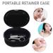Denture Cleaning Kit with Retainer Case and Remover Tools - Ideal for Home, Office, School, and Travel - Black - Buy Online on GoSupps.com