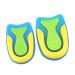 FOMIYES 2 Pairs Heel Pads Absorption Insoles Half Insole Assorted Color 10X 7 CM