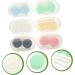 Solustrie 18-Sentence Contact Lens Container with Tweezers - Compact Oval Lens Case & Travel Storage Box with Mirror - Buy Online on GoSupps.com