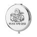 KEYCHIN Jason Machete Pocket Mirror Scary Movie Lover Gifts Slice and Dice Compact Makeup Mirror for Horror Movie Lover (Slice and Dice Mirror-S)