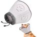 Supet Soft Dog Cone Collar for Small Medium Large Dogs, Comfort Dog Cone Alternative After Surgery, Elizabethan Dog Recovery Cone Collar for Dogs and Cats M (Depth:7.5") Grey
