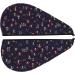 Hair Towel Wrap for Quick Drying - Buttoned Turban Head Towel | Mushrooms3 - Buy Online on GoSupps.com