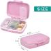 Buy 6 Grids Daily Pill Case - Travel Pill Box & Waterproof Organizer in Pink | Small & Portable Vitamin Storage - Buy Online on GoSupps.com